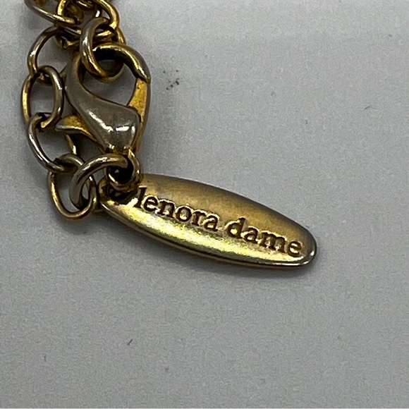 Lenora Dame Bead Circle Orange Necklace - Picture 6 of 6